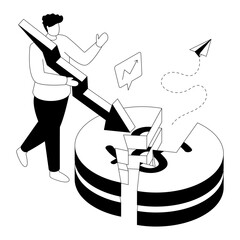 Premium download illustration of financial crisis 