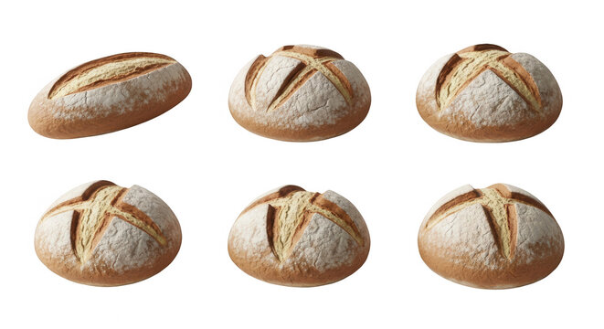 various freshly baked artisanal bread loaves arranged on a clean white surface culinary variety and presentation a commercial food photography setup