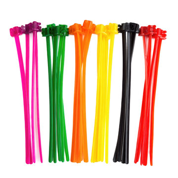  plastic cable ties [Transparent Background PNG].