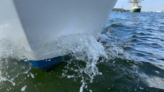 Steven eines Sportbootes