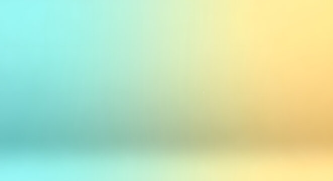 A soft, abstract gradient background transitions from cool teal to warm yellow, creating a serene and inviting atmosphere.