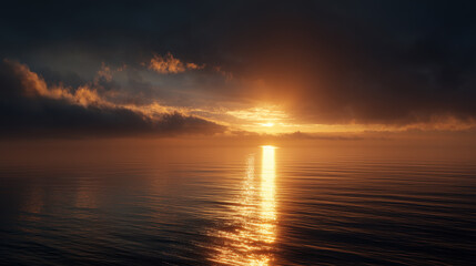 Obraz premium The fiery clouds at sunset glow red, orange, and pink, magnificent and beautiful, making it an ideal time for photographers.