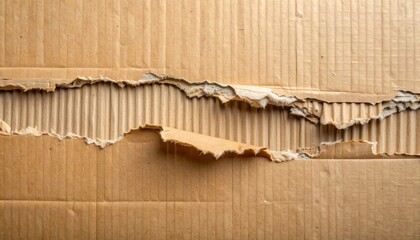 Torn Cardboard Texture Background.