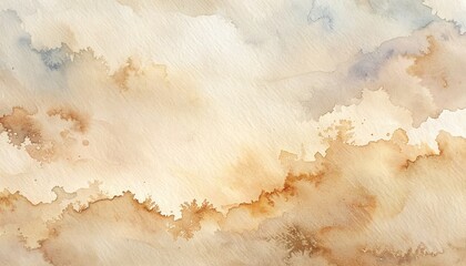 Abstract Watercolor Background with Earthy Tones.