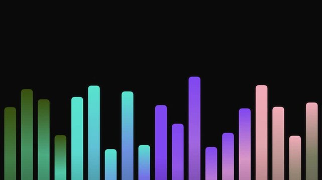 colorful bar graph with gradient effect on black background showcasing data visualization and statistical analysis results effectively always