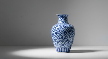 Blue and white porcelain vase