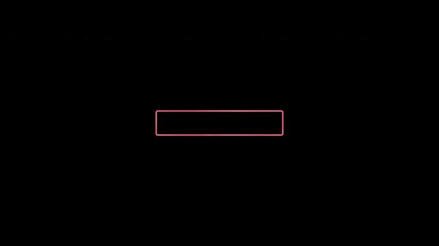 Abstract animated empty button for web design. 4K video with alpha channel