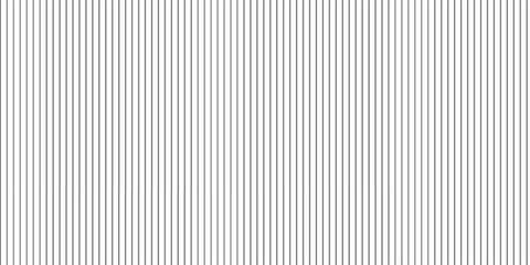 Obraz premium Narrow black-white vertical lines. Symmetric geometric ornament. Striped seamless pattern, abstract wallpaper. Digital paper for textile print, page fill. Vector