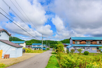 Obraz premium 北海道で一番小さな町 