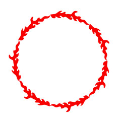 Obraz premium fire ring frame