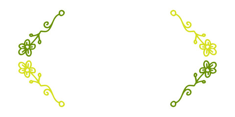 floral bracket frame