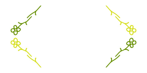 Obraz premium floral bracket frame