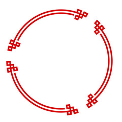 Obraz premium chinese circle frame