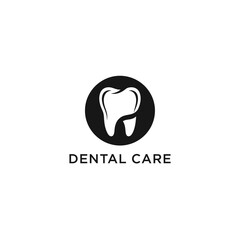 Obraz premium Dental care illustration featuring a tooth icon in a circular frame