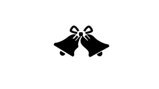 Video Christmas Bell Icon Illustration