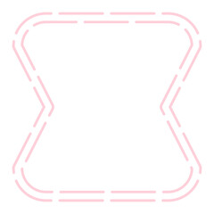 Obraz premium dashed geometric frame