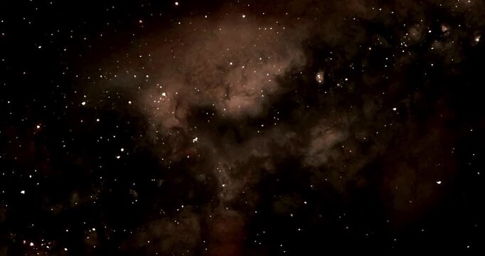 4k space landscape video with 3d galaxy and milky way