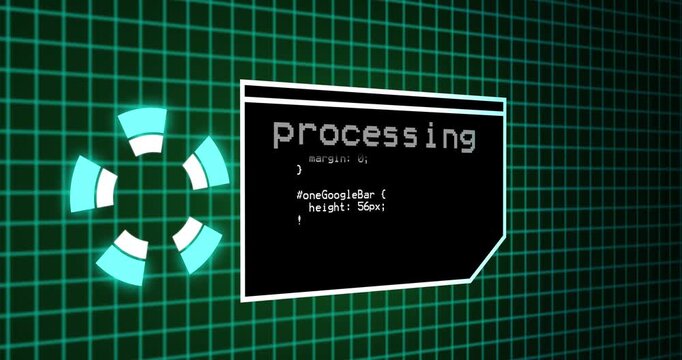 Processing texture window template landscape design video