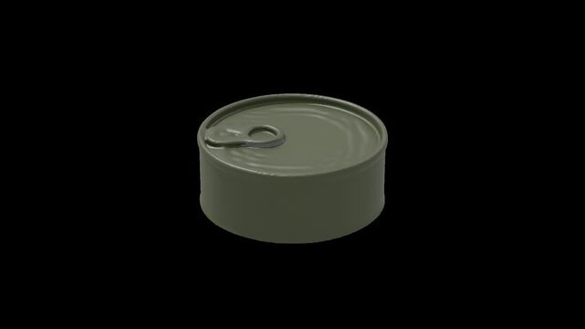 Seamless loop of C-ration. Isolated with Alpha Channel.