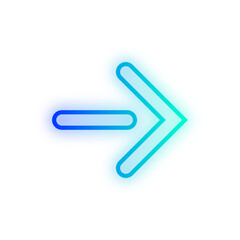 Obraz premium neon dot art arrow