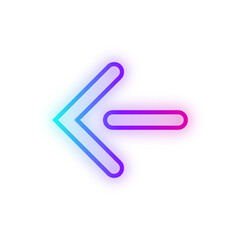 Obraz premium neon dot art arrow