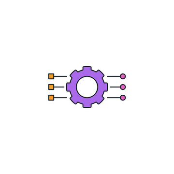 Parallel processing vector icon. Multiple timelines flowing together. Multitasking computer speed, data throughput, and quantum workflow illustration for efficiency concepts.
