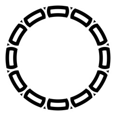Fototapeta premium art circle frame