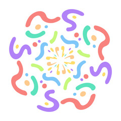 Obraz premium colorful confetti element