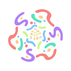 Fototapeta premium colorful confetti element