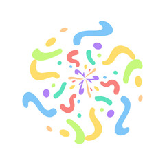 Fototapeta premium colorful confetti element