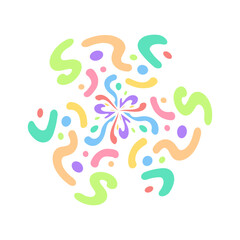 Obraz premium colorful confetti element