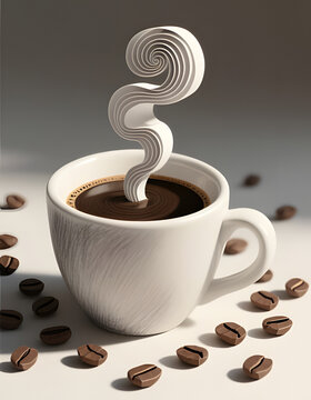 Steaming Coffee Layers