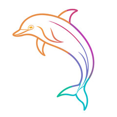 vector image of a fish