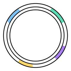 circle colorful frame