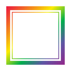 Fototapeta premium rainbow frame