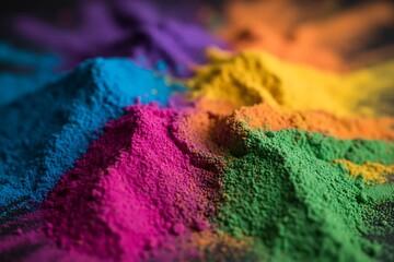 Fototapeta premium Abstract Holi Color Pigment Texture with Bright Tones