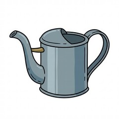 Fototapeta premium Vintage Metal Watering Can Illustration