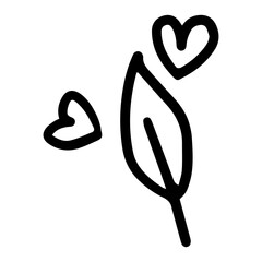 Obraz premium doodle leaf element
