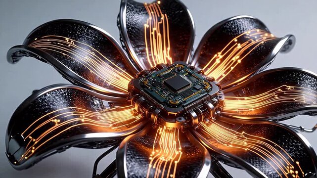 Floral circuit board design