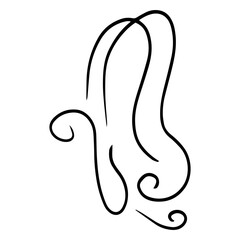 Obraz premium line art butterfly