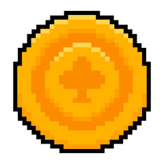 Obraz premium pixel club coin