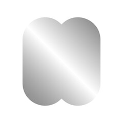 Obraz premium silver abstract shape