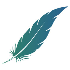 Fototapeta premium Colorfull Bird Feather Icon