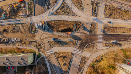 PRzebudowa skrzyżowania widoczna z lotu ptaka © rozentuzjazmowany