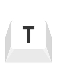 Obraz premium alphabet keycap