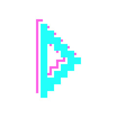 Fototapeta premium glitch pixel arrow