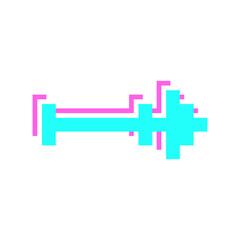 Fototapeta premium glitch pixel arrow
