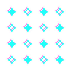 Obraz premium glitch shape pattern