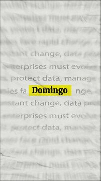 Domingo text - Text news Headline Effect Match Cut
