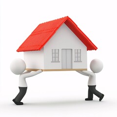 3d small people house